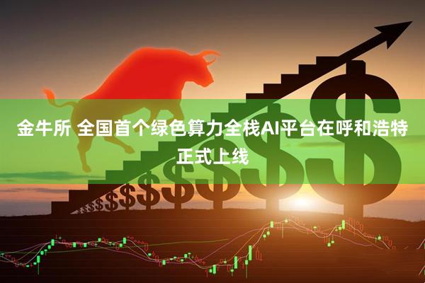 金牛所 全国首个绿色算力全栈AI平台在呼和浩特正式上线